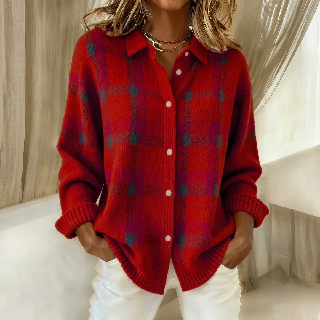 Helvano | Strickjacke mit Kragen für Damen