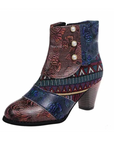 Helvano | Retro Stiefel für Damen in Rot