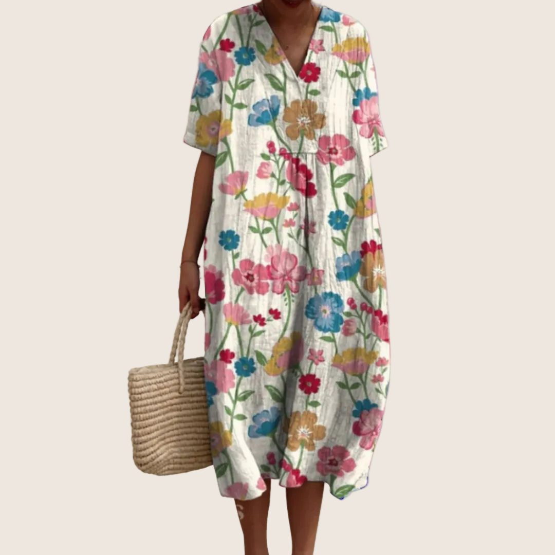 Helvano | Sommerkleid mit Blumenmuster für Damen