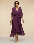 Helvano | Chiffon-Kleid mit V-Ausschnitt für Damen