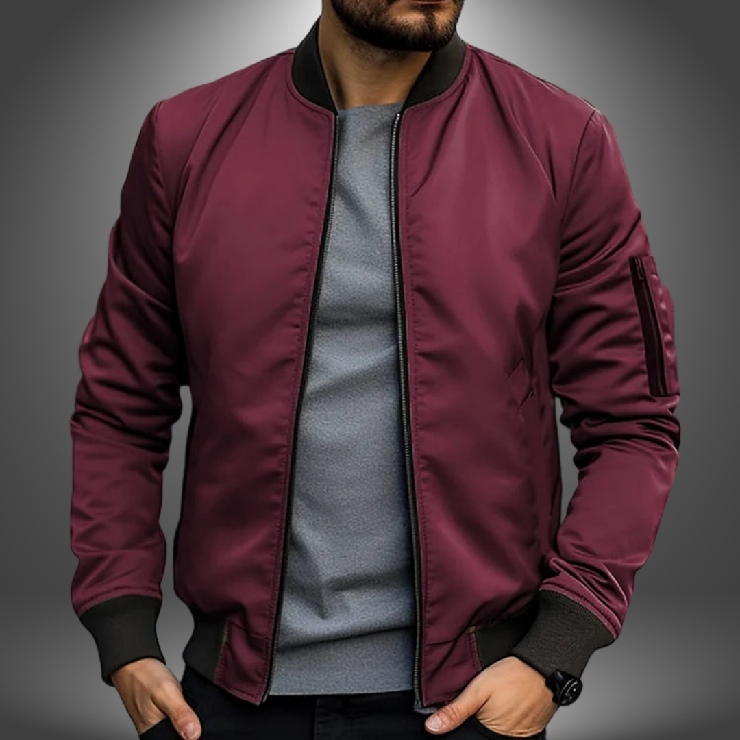 Helvano | Klassische Zip-Bomberjacke für Herren