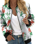 Helvano | Damen Bomberjacke mit Blumenmuster