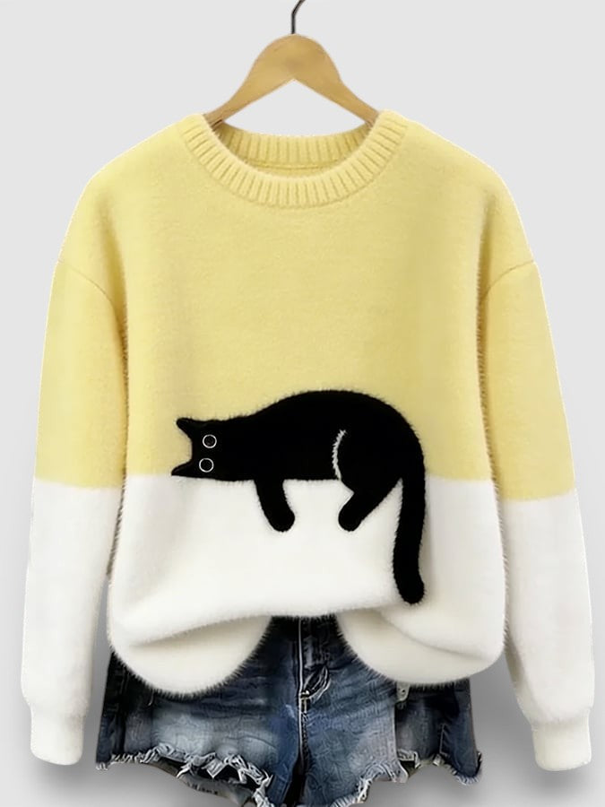 Helvano | Damen-Pullover mit Animal-Print
