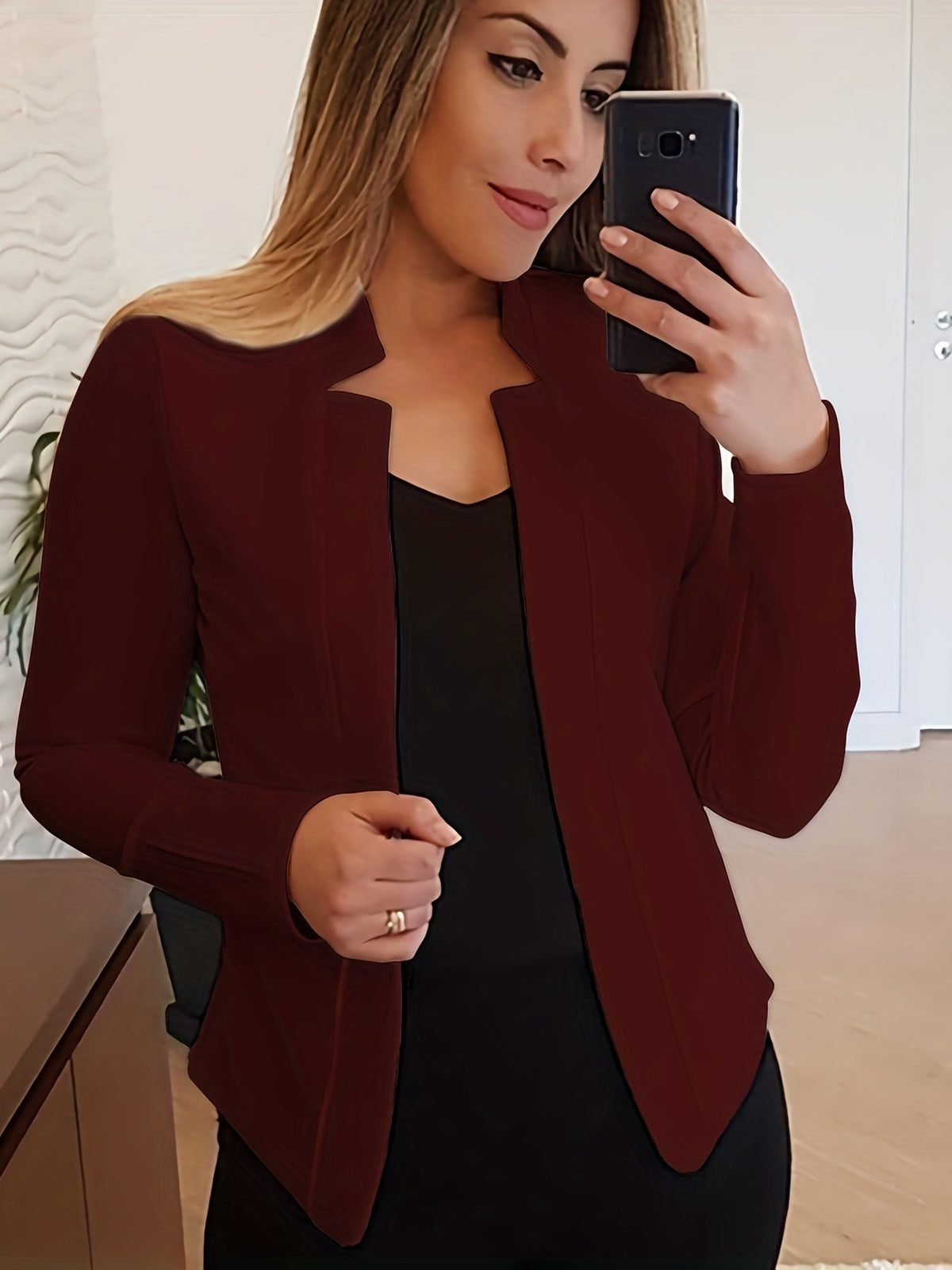 Helvano | Taillierter Damen-Blazer ohne Verschluss