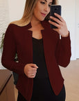 Helvano | Taillierter Damen-Blazer ohne Verschluss