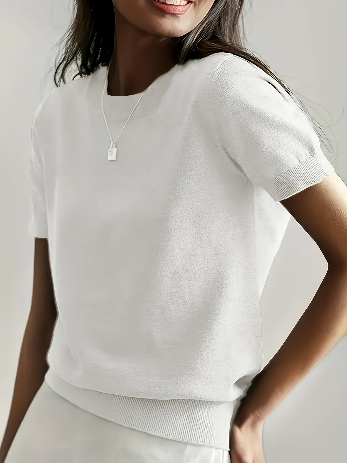 Helvano | Feinstrick-Kurzarmpullover für Damen