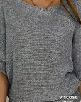 Helvano | Lockerer Lochstrick-Pullover für Damen
