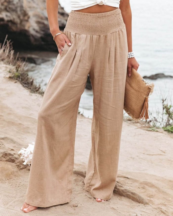 Helvano | Weite Baumwollhose für Damen