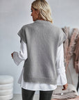 Helvano | Zopfstrick-Pullunder für Damen