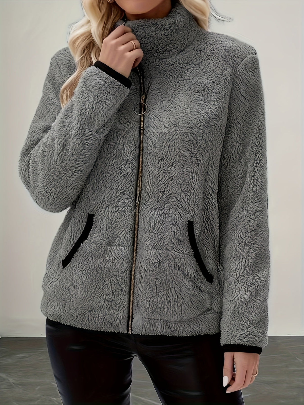 Helvano | Kuschelige Damen-Jacke mit Reissverschluss