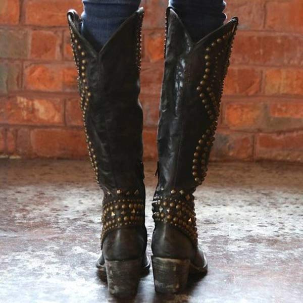 Helvano | Cowboystiefel mit Absatz für Damen