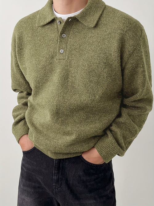 Helvano | Strickpullover mit Polokragen für Herren