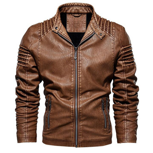 Helvano | Lederjacke für Herren in Braun