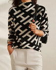 Helvano | Damen Pullover mit geometrischem Muster