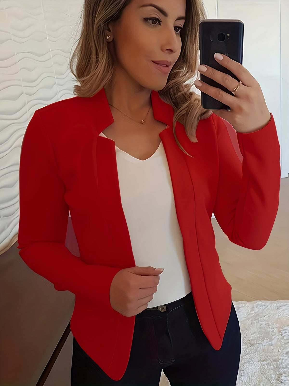 Helvano | Taillierter Damen-Blazer ohne Verschluss