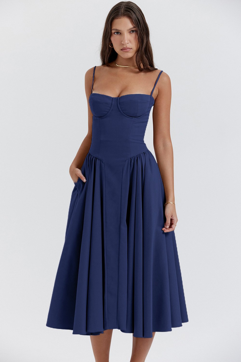 Helvano | Korsett-Midikleid für Damen
