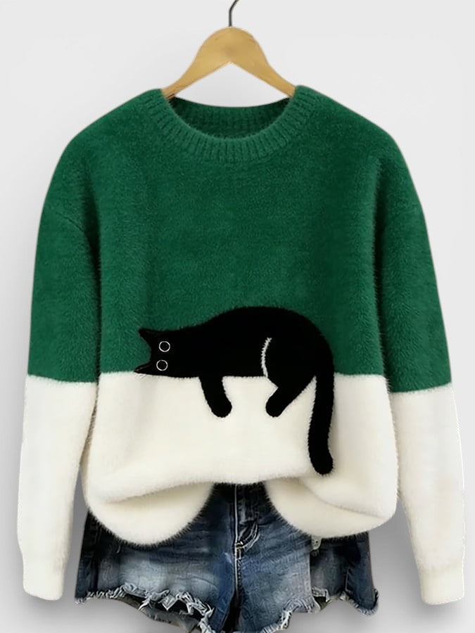 Helvano | Damen-Pullover mit Animal-Print