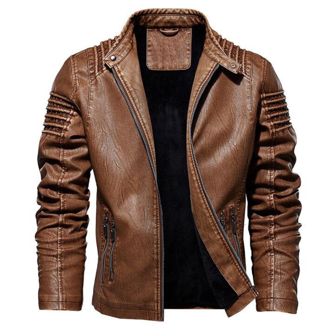 Helvano | Lederjacke für Herren in Braun