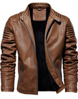 Helvano | Lederjacke für Herren in Braun