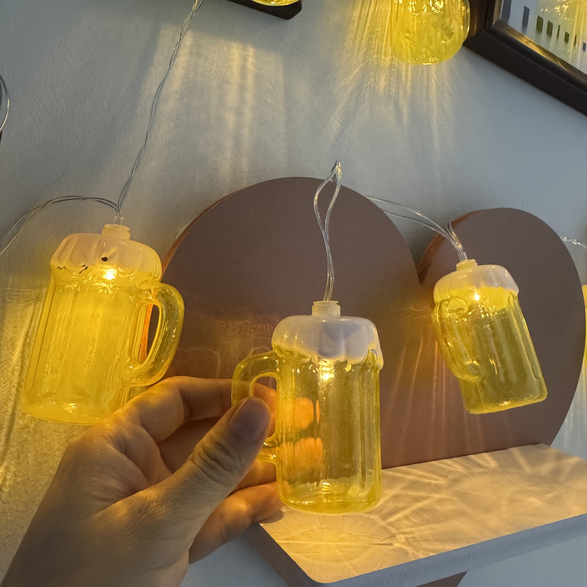 Helvano | LED Bierkrug Lichterkette 2er-Set