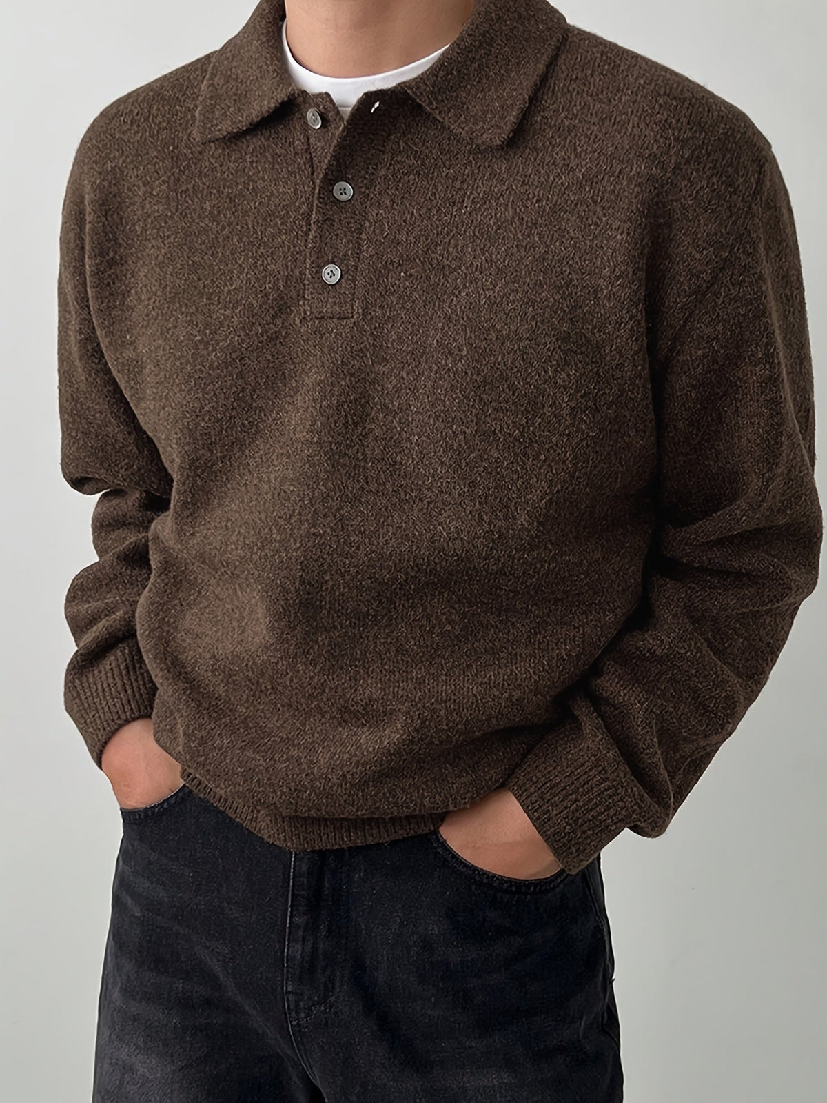 Helvano | Strickpullover mit Polokragen für Herren