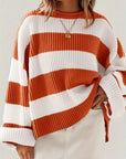 Helvano | Lockerer Colorblock-Strickpullover für Damen