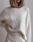 Helvano | Kuscheliger Strickpullover für Damen in Weiss