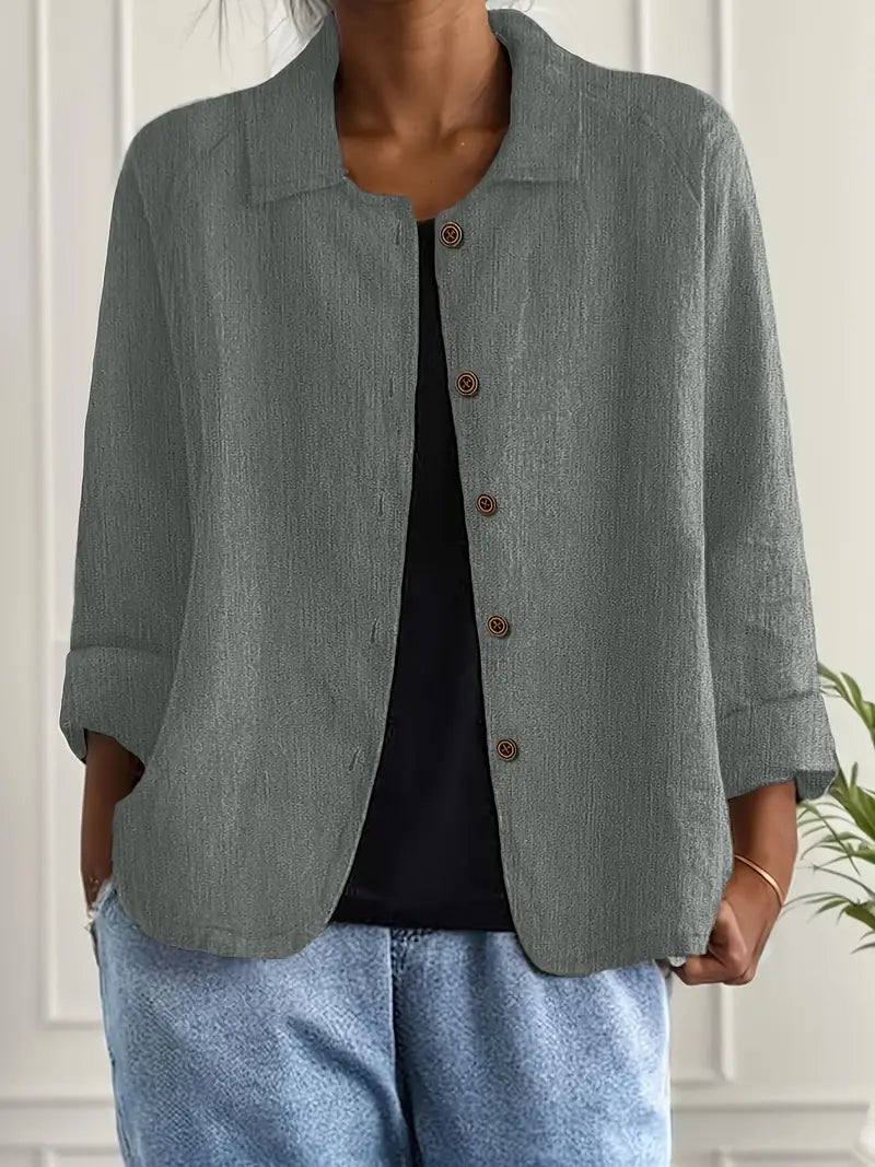 Helvano | Leichter Hemd-Cardigan für Damen