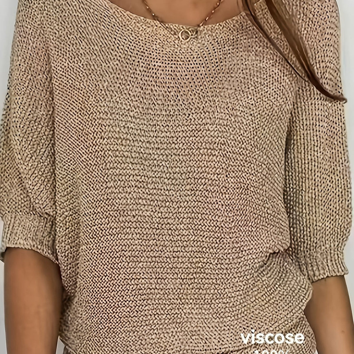 Helvano | Lockerer Lochstrick-Pullover für Damen