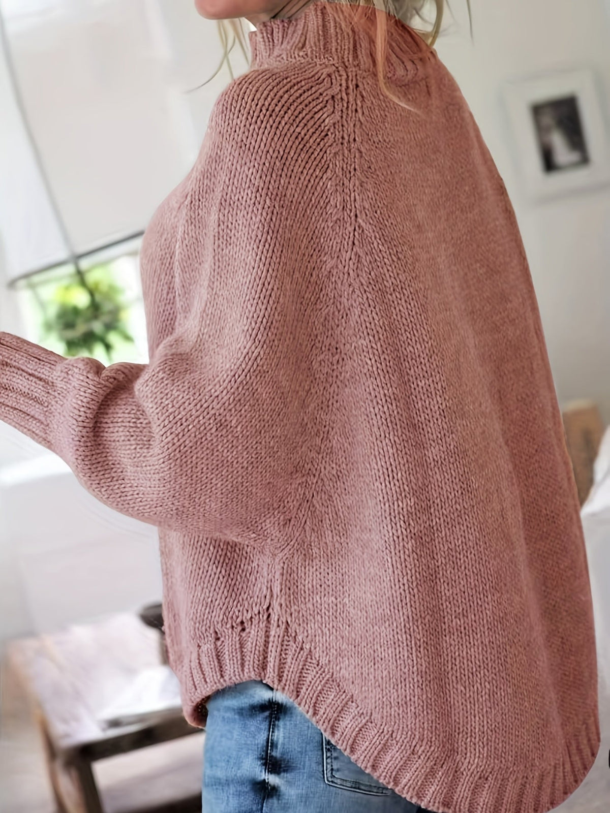 Helvano | Zopfstrick-Pullover mit Stehkragen für Damen
