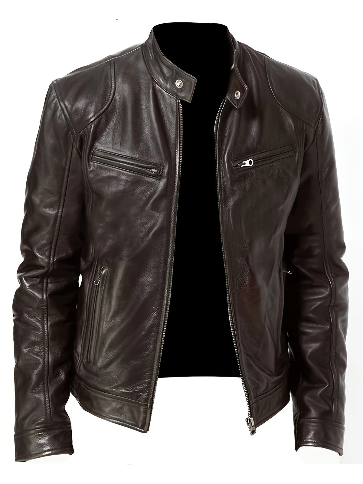 Helvano | Moto-Jacke mit Stehkragen für Herren