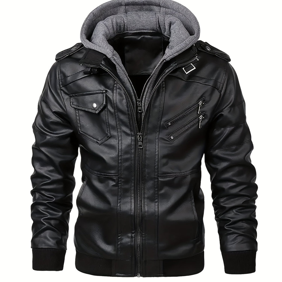 Helvano | Bikerjacke mit Kapuze für Herren