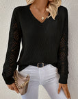 Helvano | Damen-Pullover mit V-Ausschnitt