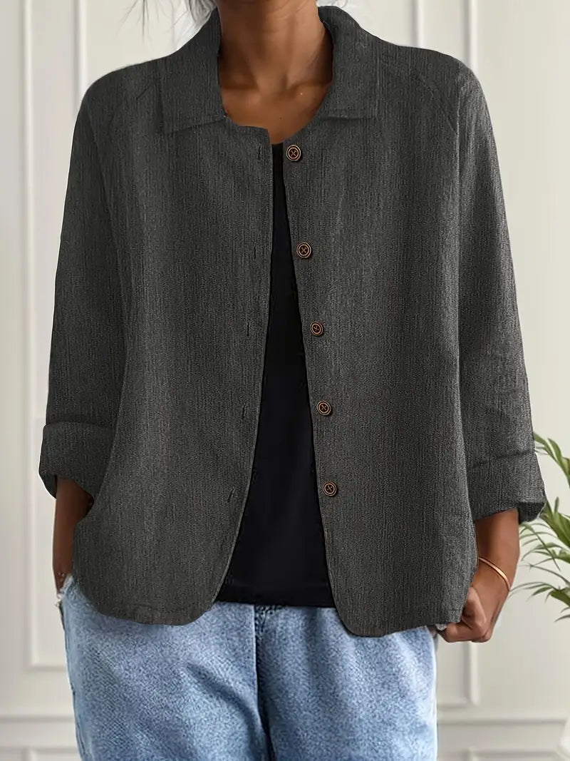 Helvano | Leichter Hemd-Cardigan für Damen