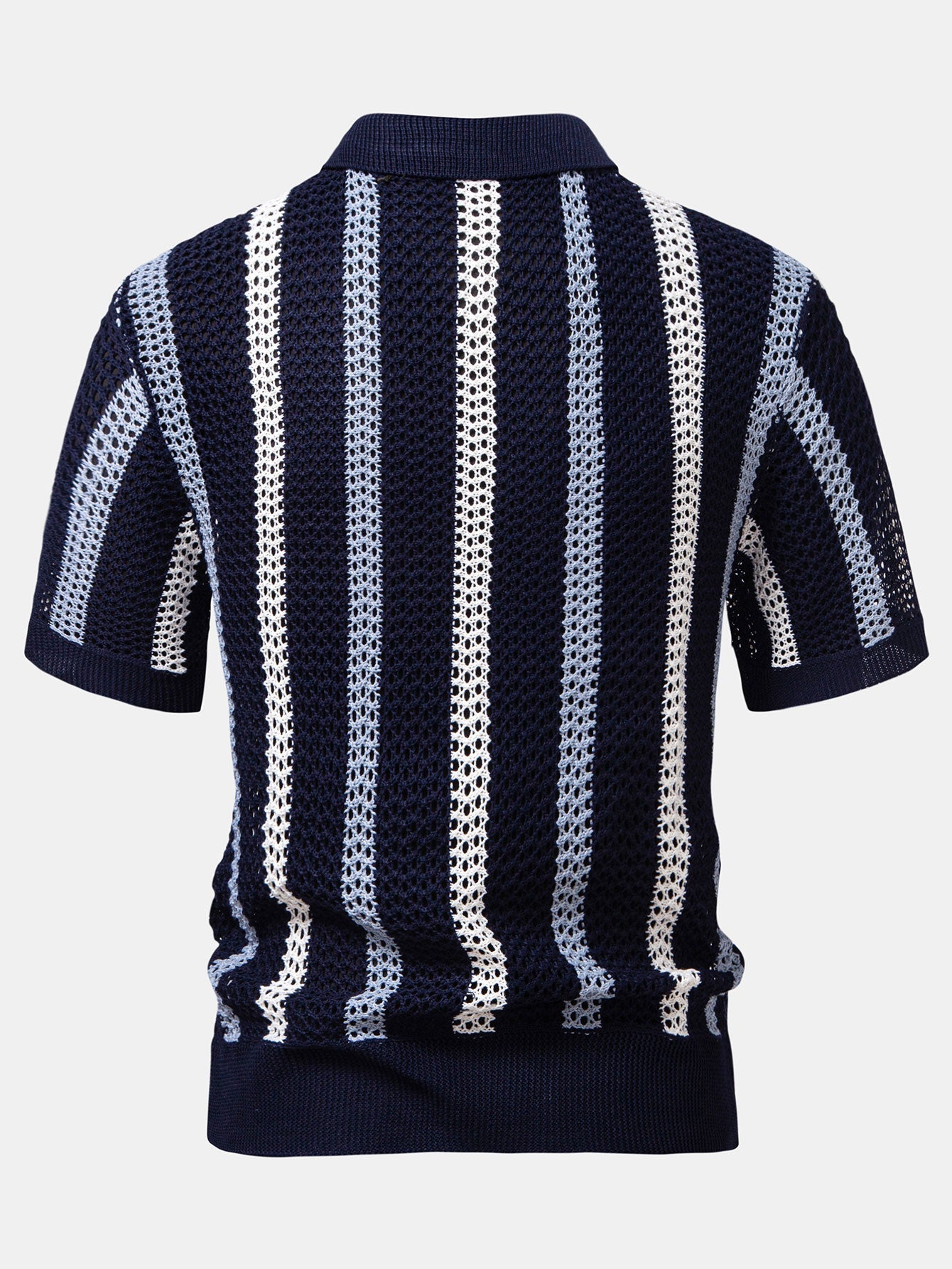 Helvano | Herren Set Häkel-Poloshirt &amp; Leinenhose