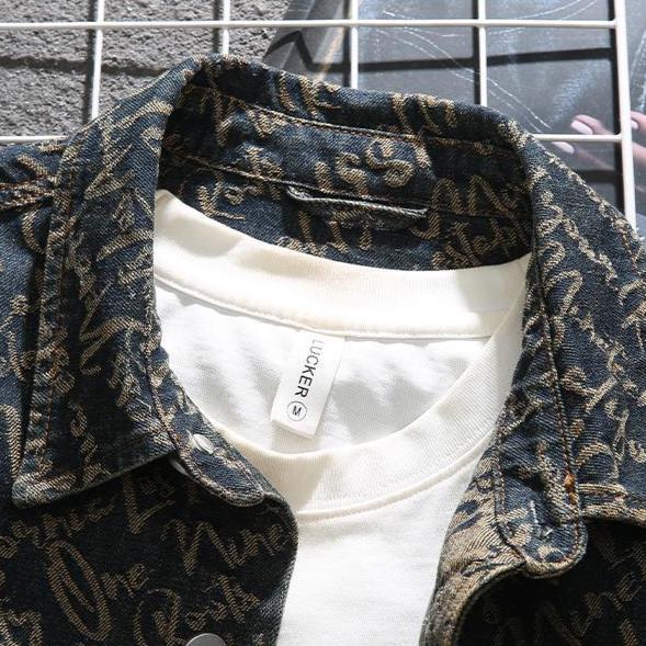 Helvano | Bestickte Jeansjacke für Herren