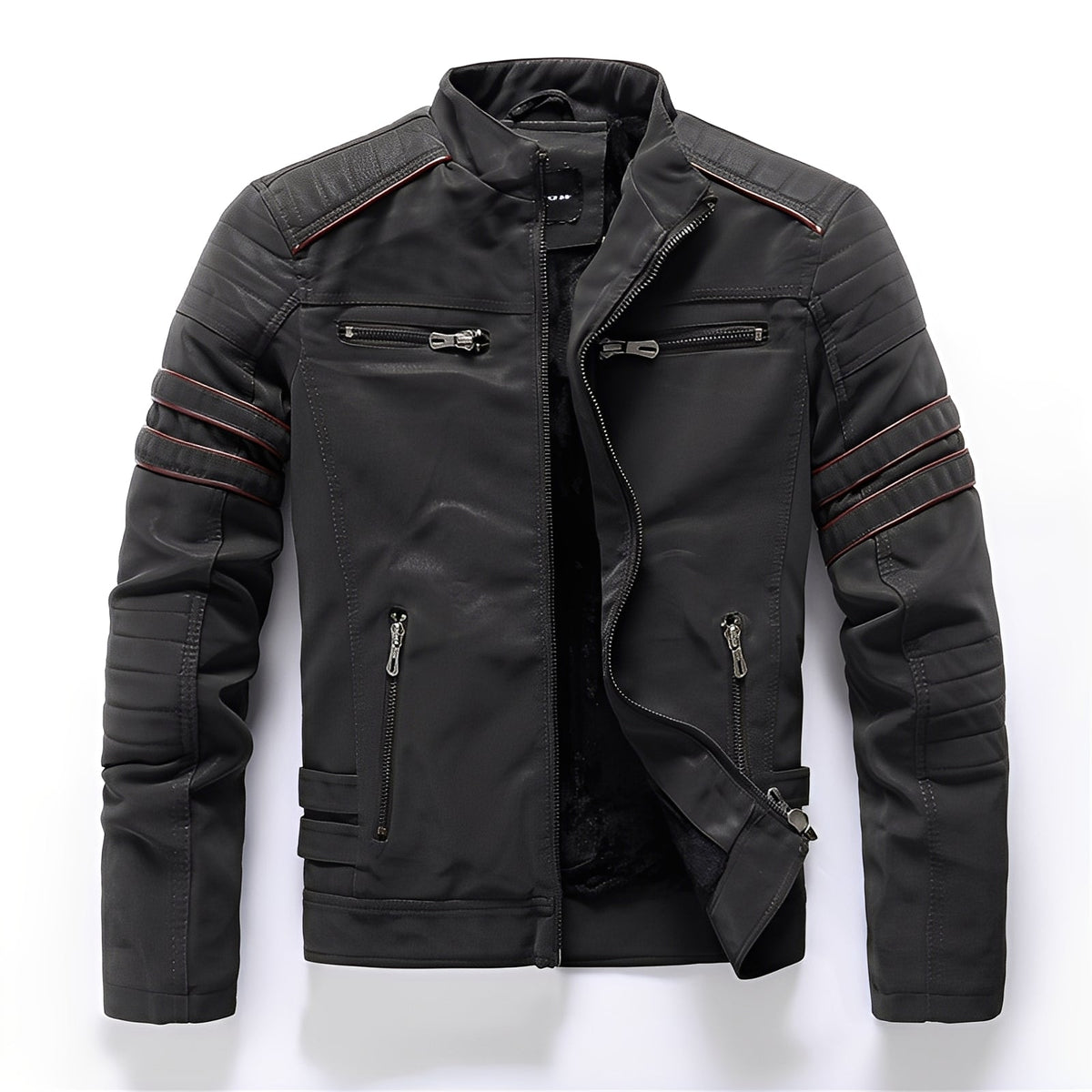 Helvano | Vegane Lederjacke für Herren im Bikerstil
