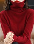 Helvano | Rollkragenpullover für Damen in Weiss