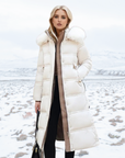 Helvano | Tailliertes Winterkleid für Damen mit langen Ärmeln