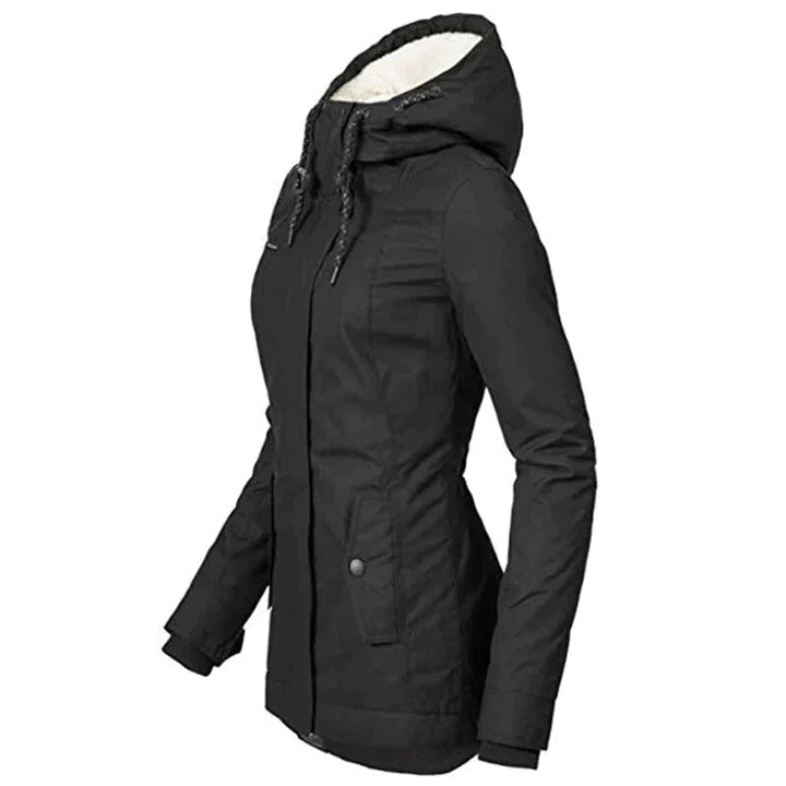 Helvano | Gefütterter Wintermantel mit Kapuze für Damen