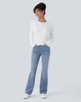 Helvano | Bootcut-Jeans mit hohem Bund für Damen