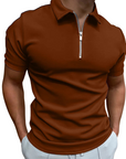 Helvano | Modernes Herren-Poloshirt mit kurzem Zip