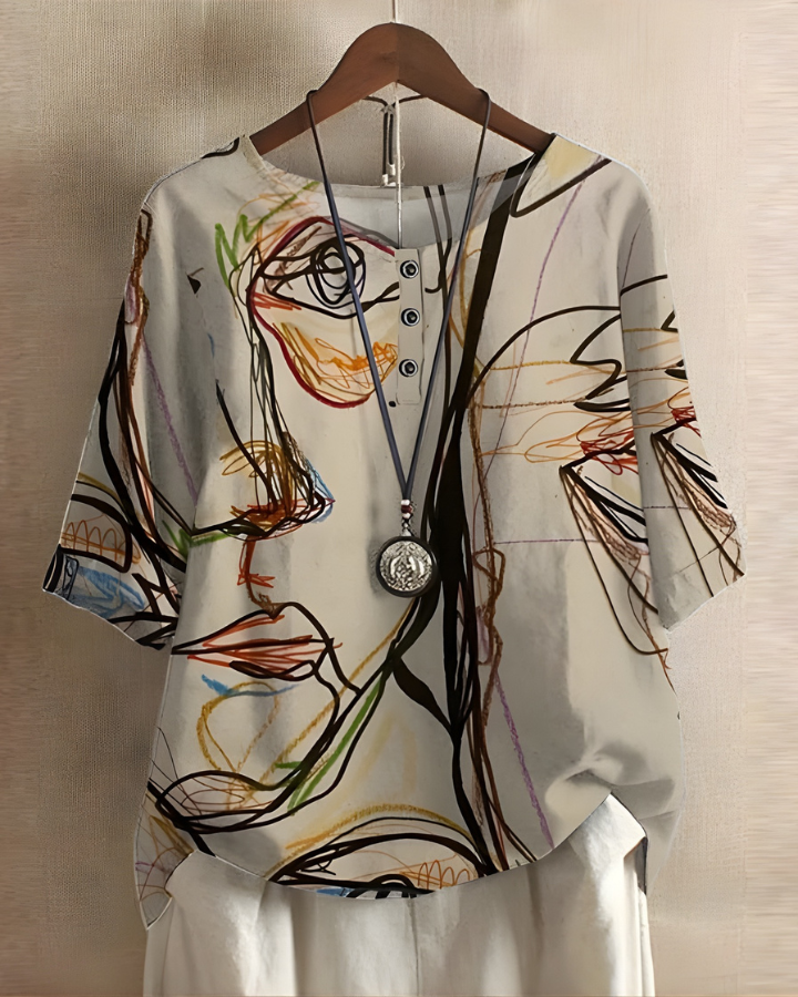 Helvano | Bedrucktes Top für Damen