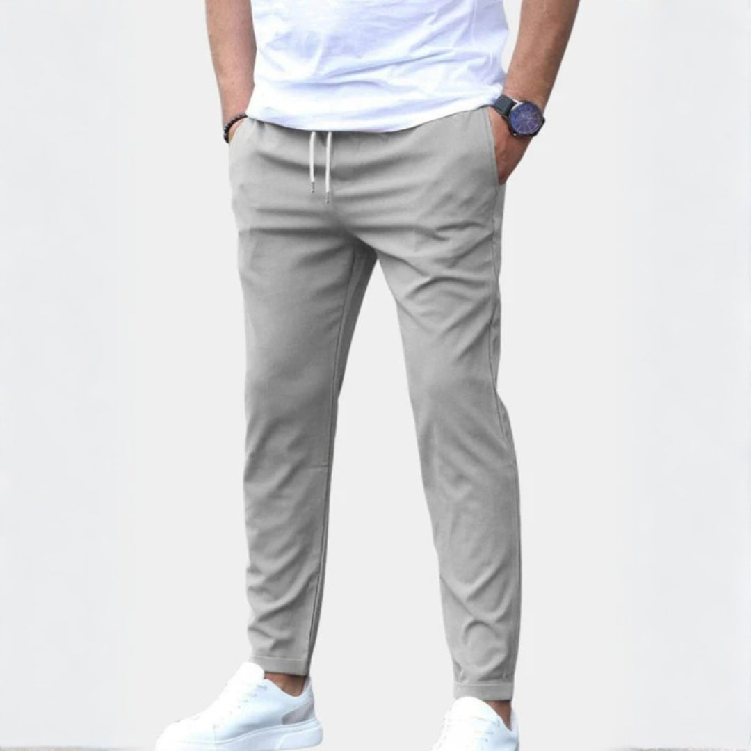 Helvano | Herren Stretch-Hose mit elastischem Bund