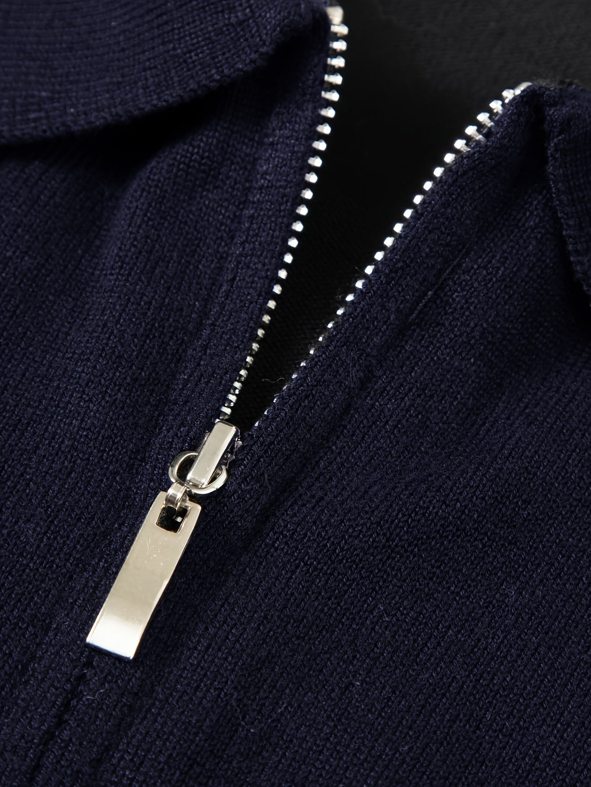 Helvano | Strickpullover mit Polokragen und Zip für Herren