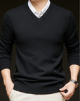 Helvano | Herren Strickpullover mit V-Ausschnitt