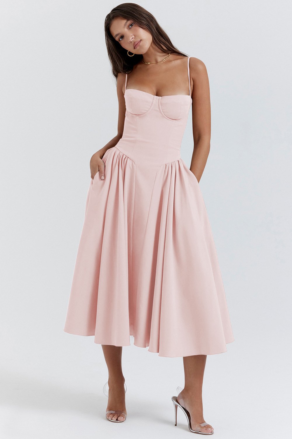 Helvano | Korsett-Midikleid für Damen