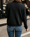 Helvano | Damen Rippstrick-Jacke mit Reissverschluss
