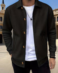 Helvano | Strukturierte Herrenjacke mit Knopfleiste