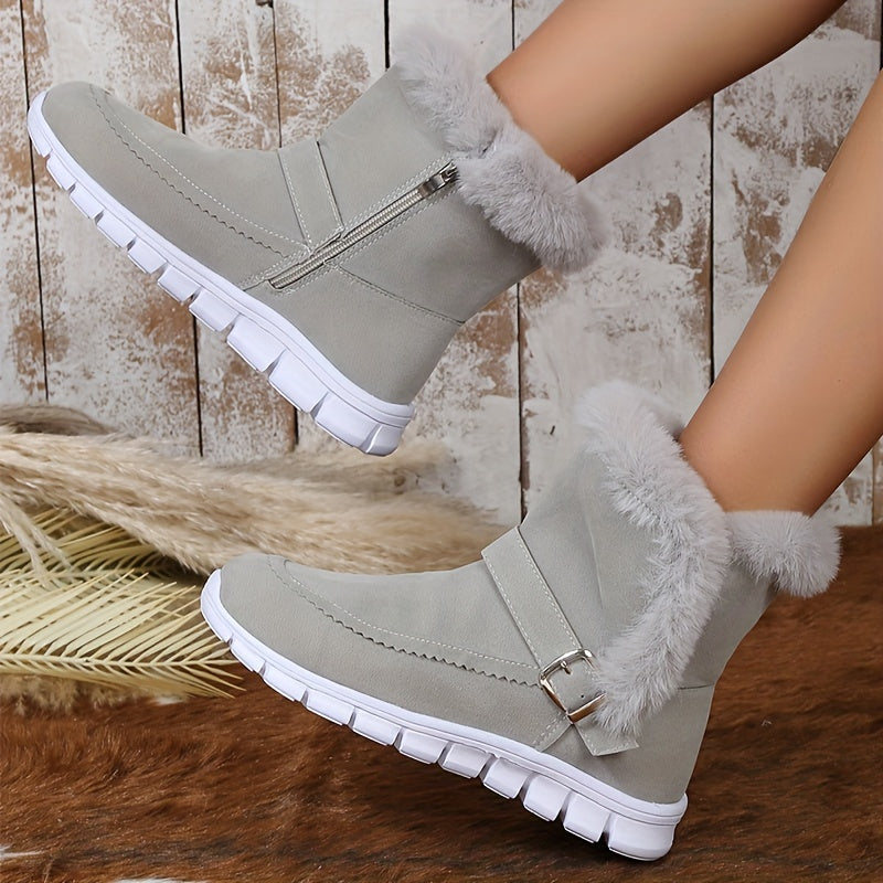 Helvano | Damen Winterstiefel mit Plüschbesatz